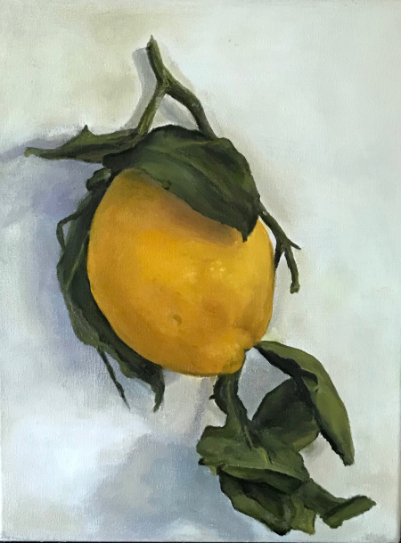 limone appeso al muro